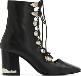 Toga Pulla Lace-Up Ankle Boots - ShopStyle